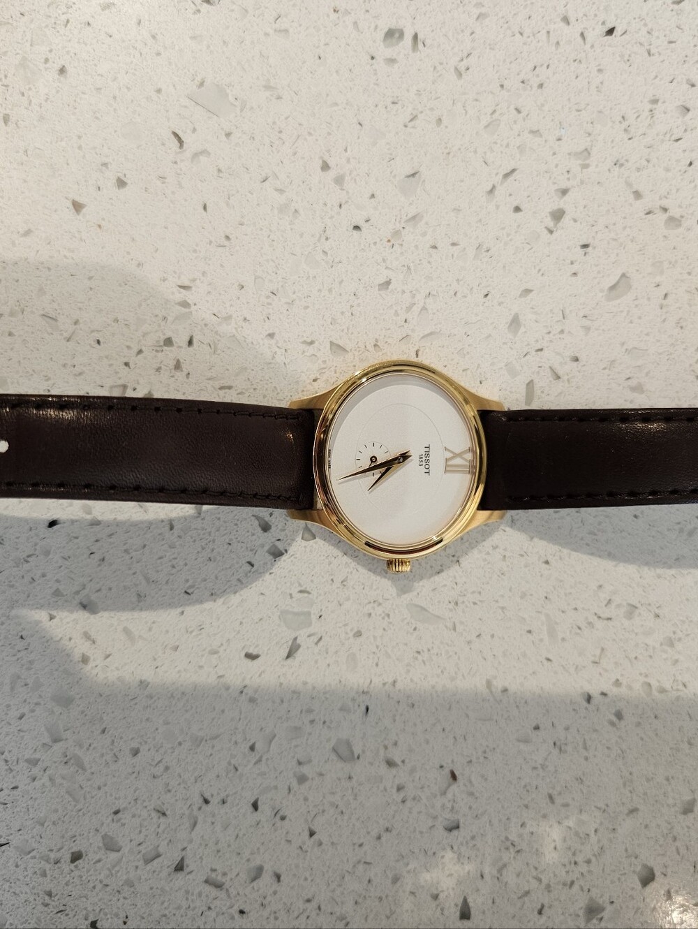 Tissot Bella Ora Ladies Brown Leather Watch - Picture 7 of 13
